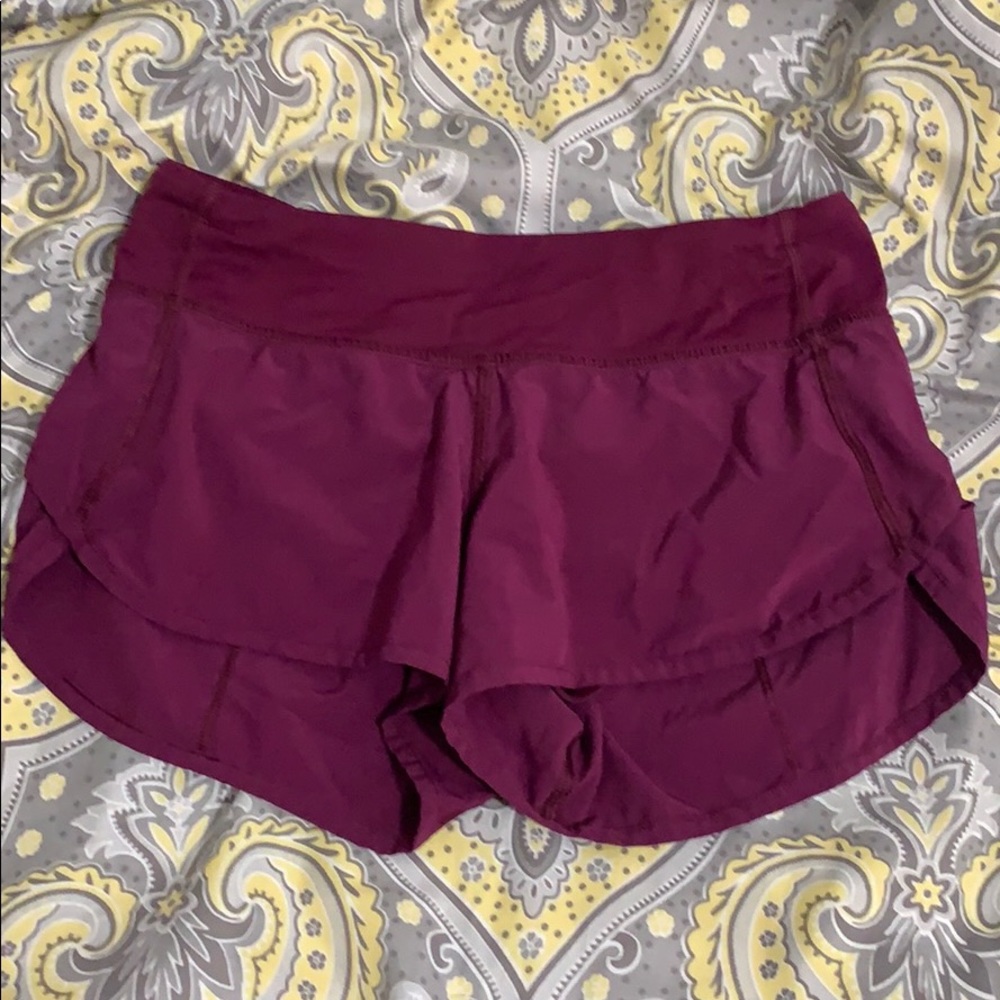 Lululemon Athletica Speed up 4inch size 2